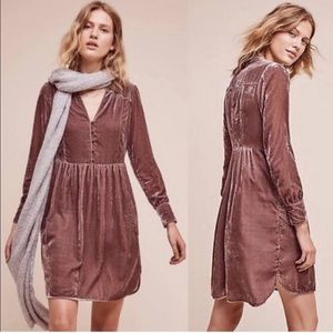 Holding Horses Anthropologie Nantes Velvet Dress